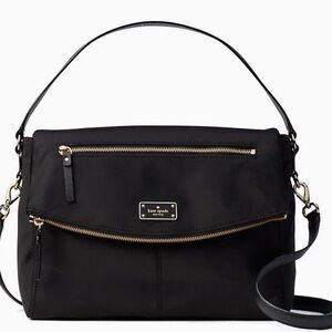 Kate Spade Black and Gold Accent Shoulder Bag